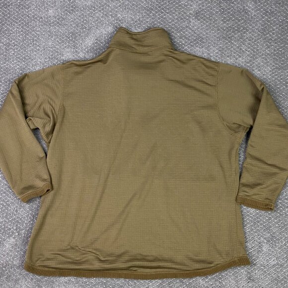 Peckham Polartec Fleece Pullover Mens XL Coyote Brown 1/4 Zip 1/2 Zip USMC - Picture 7 of 11